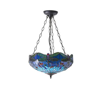 Endon 64075 - ketiga rippuv lühter DRAGONFLY 3xE27/60W/230V, läbimõõt 41 cm