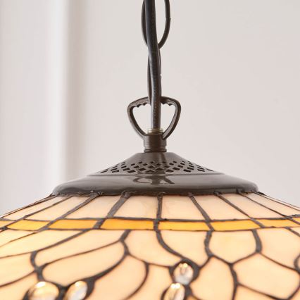 Endon 64079 - Ketiga Tiffany DRAGONFLY lühter 3xE27/60W/230V, läbimõõt 50 cm