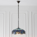 Endon 64080 - Kettaga ripplühter Tiffany DRAGONFLY 3xE27/60W/230V läbimõõt 41 cm