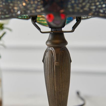 Endon 64088 - Tiffany DRAGONFLY laualamp 1xE14/40W/230V läbimõõt 20 cm