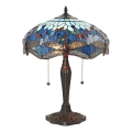 Endon 64089 - Laualamp Tiffany DRAGONFLY 2xE27/60W/230V, läbimõõt 41 cm