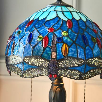 Endon 64090 - Laualamp DRAGONFLY 2x E27/60W/230V, läbimõõt 30 cm