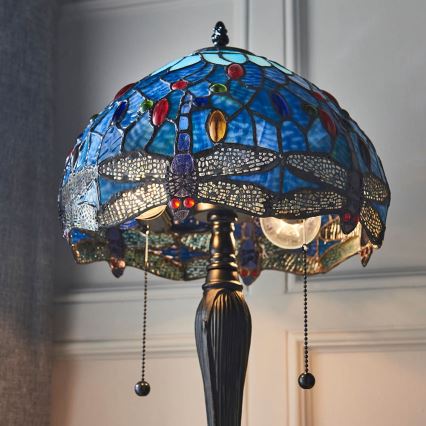 Endon 64090 - Laualamp DRAGONFLY 2x E27/60W/230V, läbimõõt 30 cm