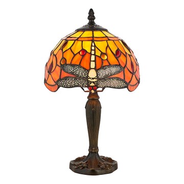 Endon 64091 - Tiffany-laualamp DRAGONFLY 1xE14/40W/230V, läbimõõt 20 cm