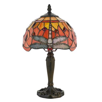 Endon 64091 - Tiffany-laualamp DRAGONFLY 1xE14/40W/230V, läbimõõt 20 cm