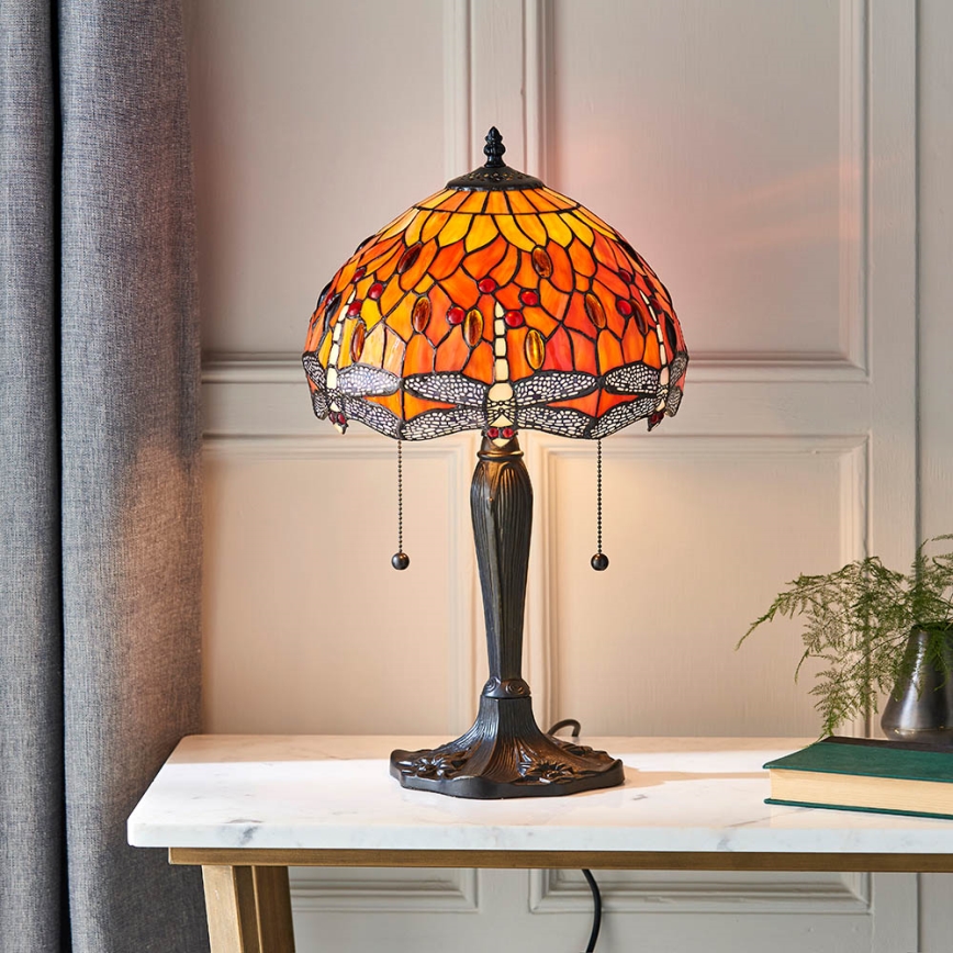 Endon 64092 - Laualamp DRAGONFLY 2xE27/60W/230V läbimõõt 30 cm