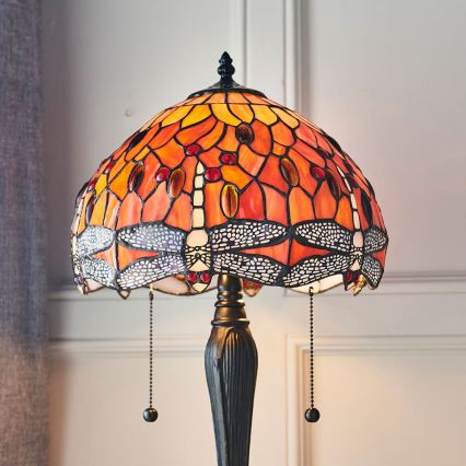 Endon 64092 - Laualamp DRAGONFLY 2xE27/60W/230V läbimõõt 30 cm