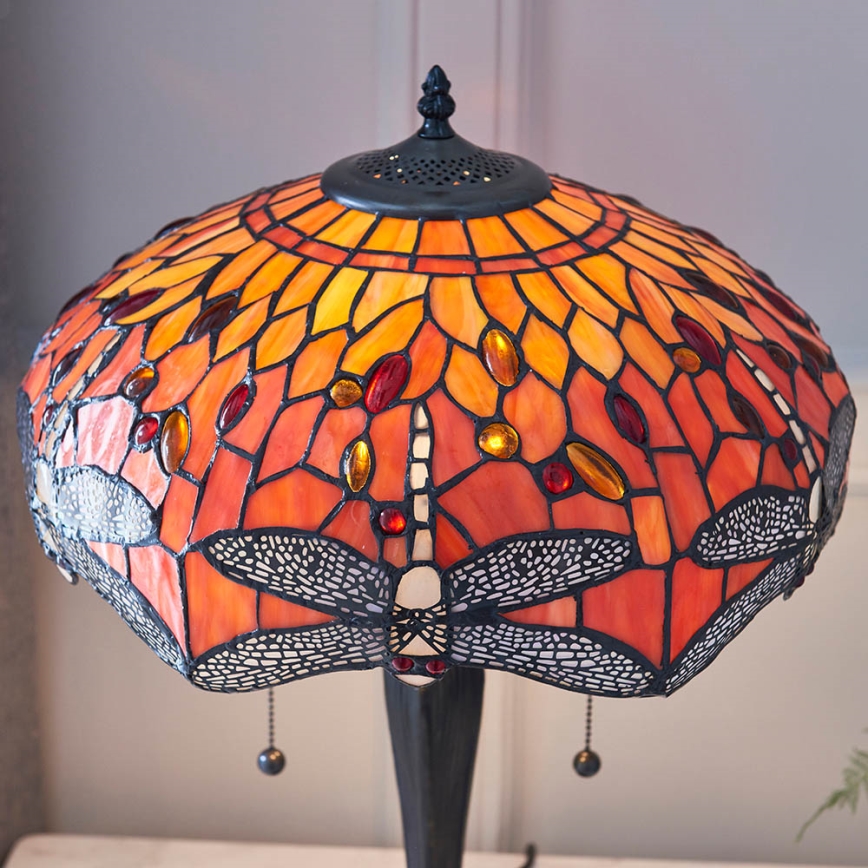 Endon 64093 - Laualamp DRAGONFLY 2xE27/60W/230V Ø 41 cm