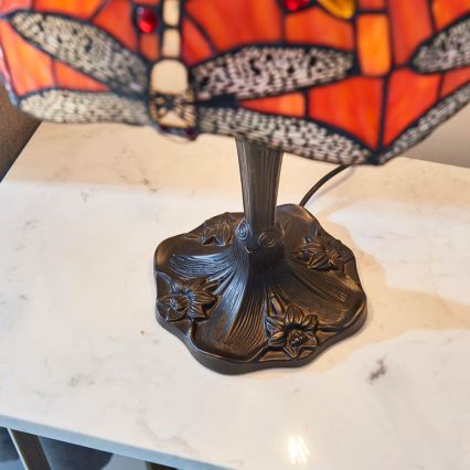 Endon 64093 - Laualamp Tiffany DRAGONFLY 2xE27/60W/230V läbimõõt 41 cm