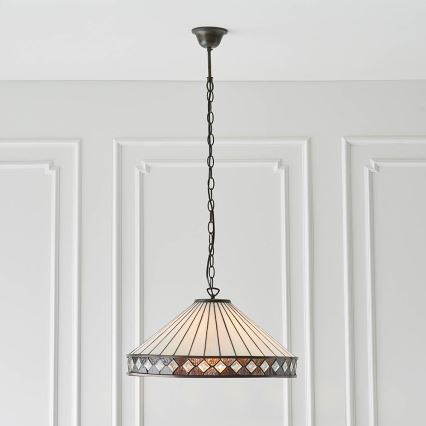Endon 64147 - Lühter FARGO 1xE27/60W/230V d. 50 cm