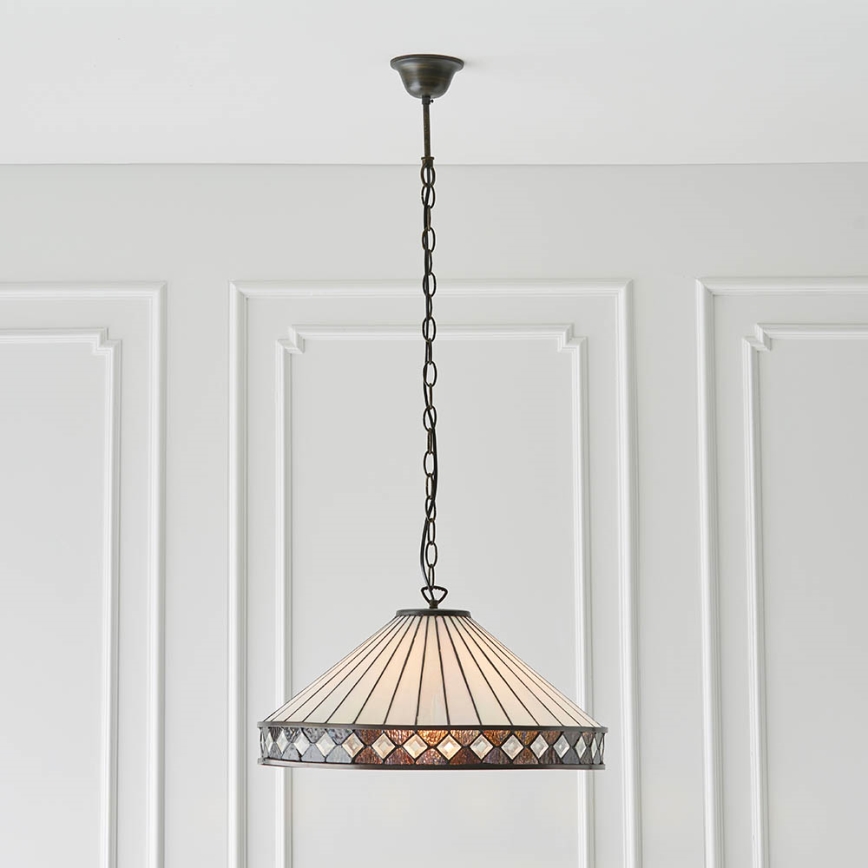 Endon 64147 - Lühter FARGO 1xE27/60W/230V d. 50 cm