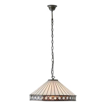 Endon 64147 - Tiffany-stiilis ketiga lühter FARGO 1xE27/60W/230V, läbimõõt 50 cm