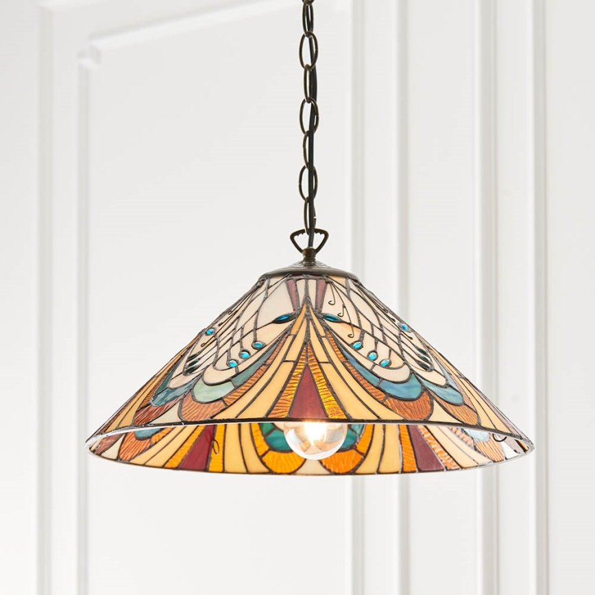 Endon 64162 - Lühter HECTOR 1xE27/60W/230V d. 40 cm