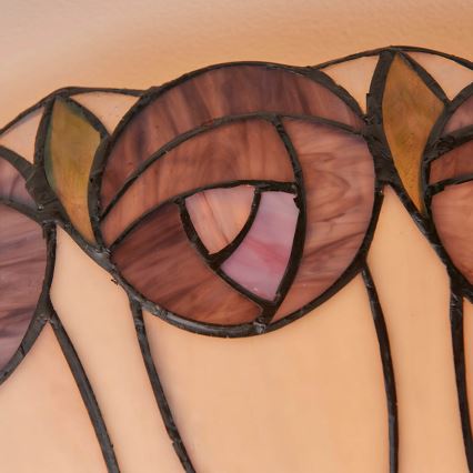 Endon 64173 - Laelamp Tiffany HUTCHINSON 2xE27/60W/230V, läbimõõt 50 cm