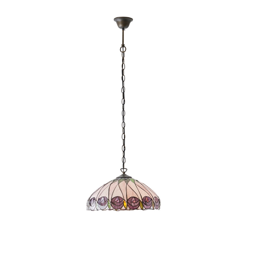 Endon 64176 - Tiffany HUTCHINSON ketiga ripplühter, 1xE27/60W/230V, läbimõõt 40 cm