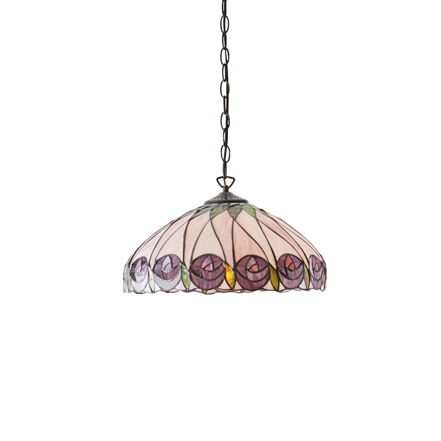 Endon 64176 - Tiffany HUTCHINSON ketiga ripplühter, 1xE27/60W/230V, läbimõõt 40 cm
