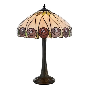 Endon 64177 - Laualamp Tiffany HUTCHINSON 1xE27/60W/230V läbimõõt 40 cm