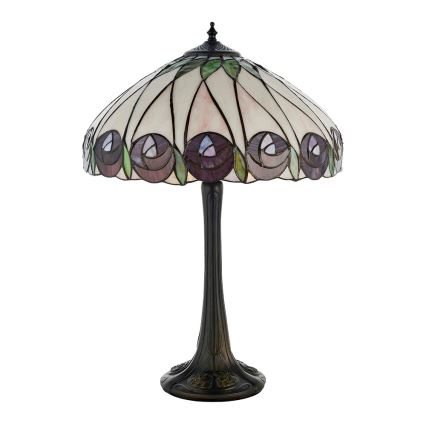 Endon 64177 - Laualamp Tiffany HUTCHINSON 1xE27/60W/230V läbimõõt 40 cm