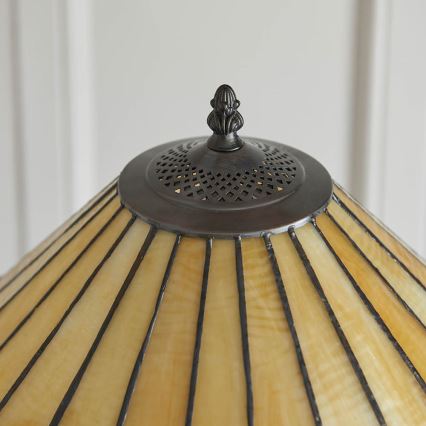 Endon 64192 - Elegantne Tiffany-põrandalamp JAMELIA 2xE27/60W/230V, läbimõõt 50 cm