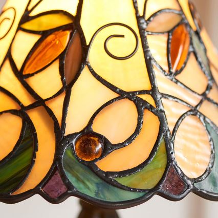 Endon 64196 - Laualamp Tiffany JAMELIA 1xE14/40W/230V, läbimõõt 20 cm