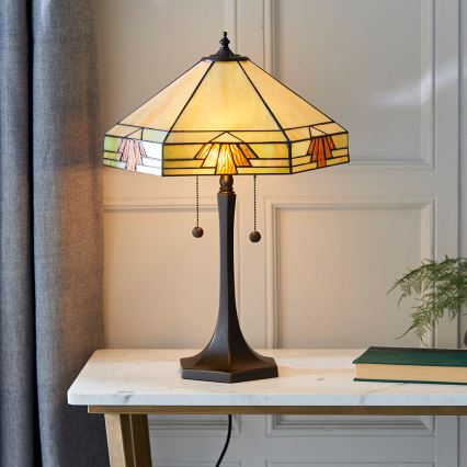 Endon 64286 - Laualamp NEVADA 2xE27/60W/230V d. 40 cm