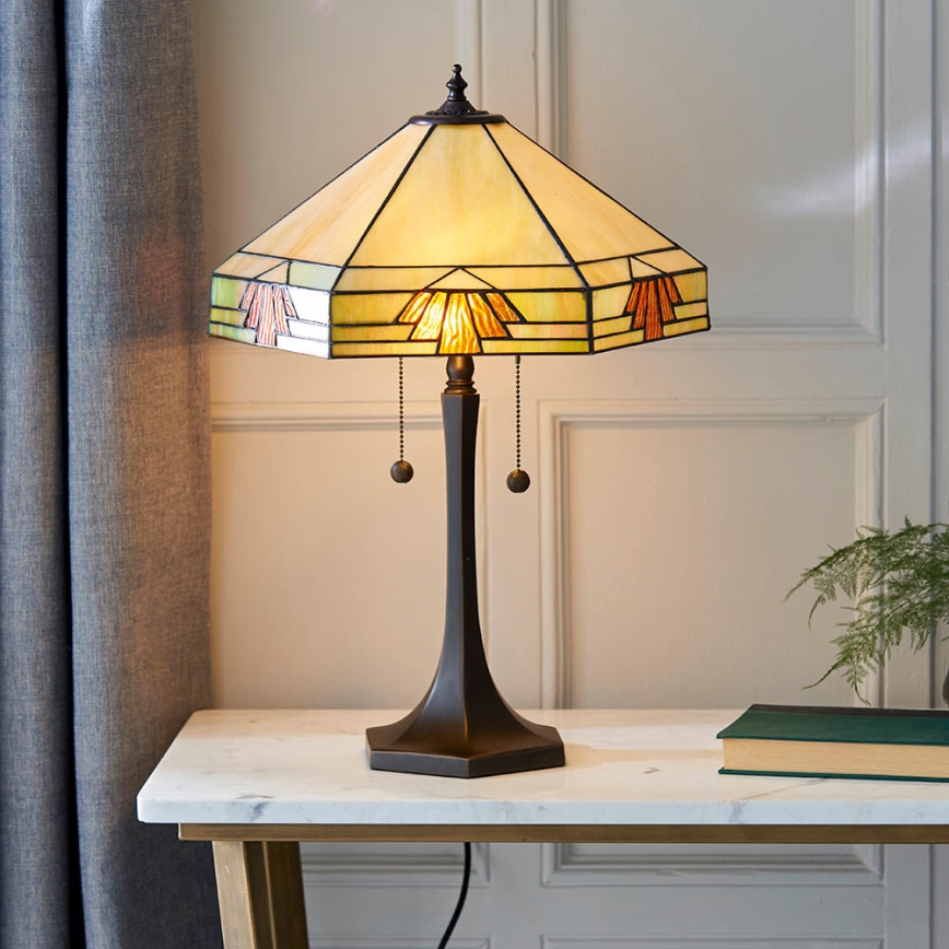Endon 64286 - Laualamp NEVADA 2xE27/60W/230V d. 40 cm
