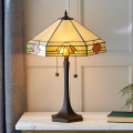 Endon 64286 - laualamp Tiffany NEVADA 2xE27/60W/230V, läbimõõt 40 cm