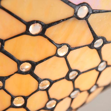 Endon 64300 - lakke kinnitatav lühter Tiffany PEARL, 3xE27/60W/230V, Ø 37 cm