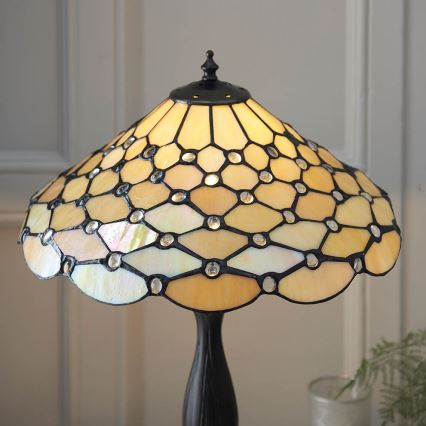 Endon 64301 - Laualamp Tiffany PEARL 1xE27/60W/230V läbimõõt 37 cm