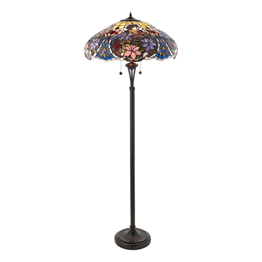 Endon 64323 - Põrandalamp SULLIVAN 2xE27/60W/230V läbimõõt 56 cm