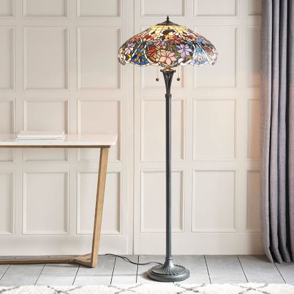 Endon 64323 - Põrandalamp SULLIVAN 2xE27/60W/230V läbimõõt 56 cm