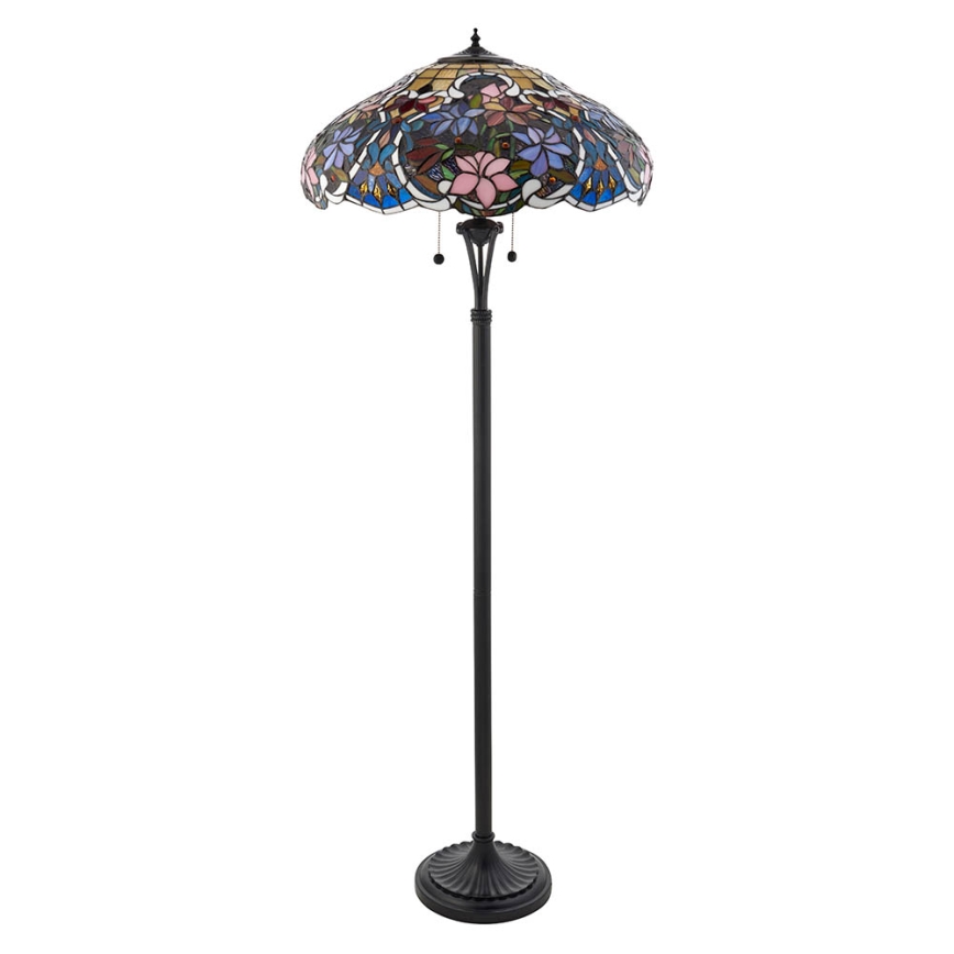 Endon 64323 - Põrandalamp SULLIVAN 2xE27/60W/230V läbimõõt 56 cm