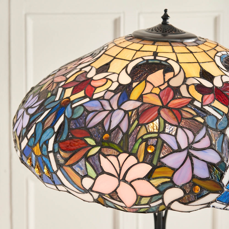 Endon 64323 - Põrandalamp SULLIVAN 2xE27/60W/230V läbimõõt 56 cm