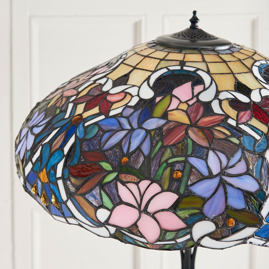 Endon 64323 - Põrandalamp SULLIVAN 2xE27/60W/230V läbimõõt 56 cm