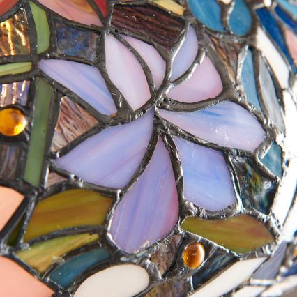 Endon 64323 - Tiffany-põrandalamp SULLIVAN, 2xE27/60W/230V, läbimõõt 56 cm