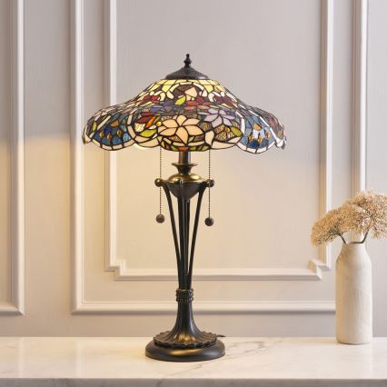 Endon 64326 - Laualamp SULLIVAN 2xE27/60W/230V d. 40 cm