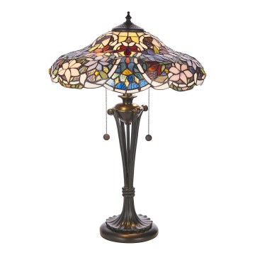 Endon 64326 - laualamp Tiffany SULLIVAN 2xE27/60W/230V Ø 40 cm