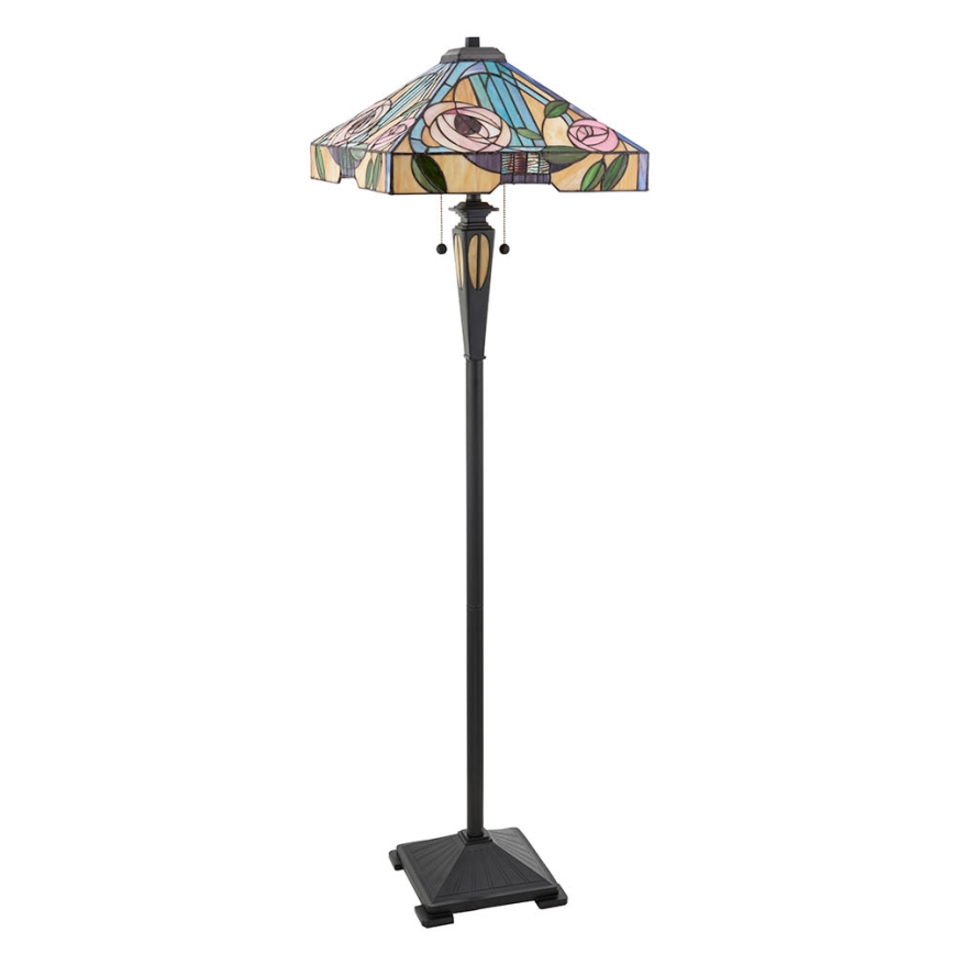 Endon 64383 - Põrandalamp WILLIOW 2xE27/60W/230V, läbimõõt 42,5 cm