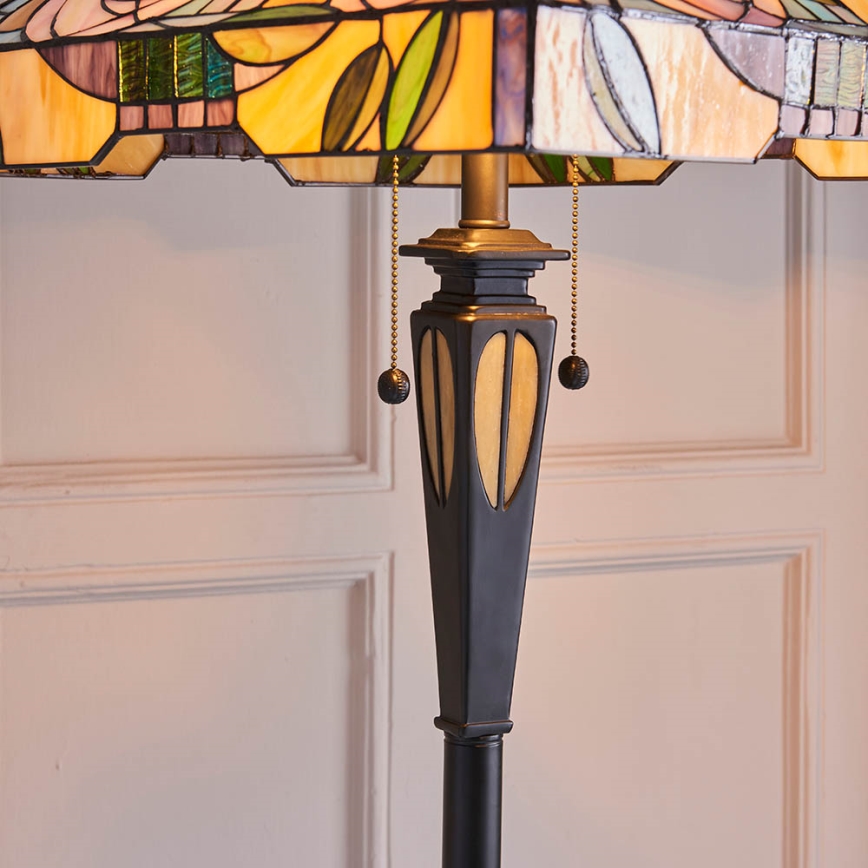Endon 64383 - Põrandalamp WILLIOW 2xE27/60W/230V, läbimõõt 42,5 cm