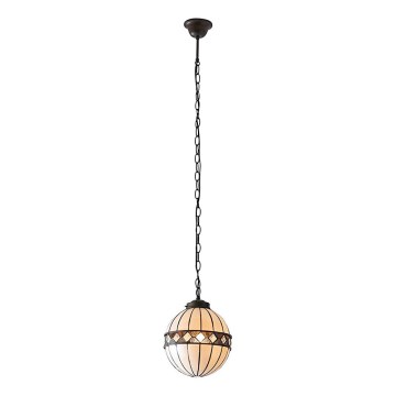 Endon 67044 - ketiga Tiffany FARGO lühter 1xE14/40W/230V läbimõõt 25,5 cm