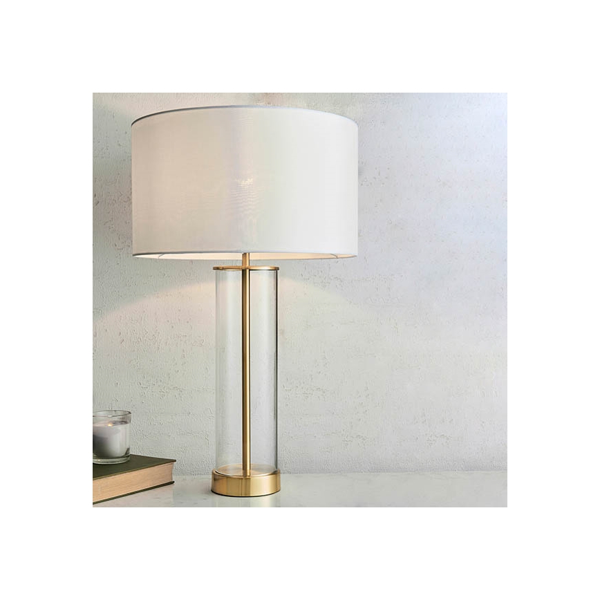 Endon 68802 - Hämardatav puutetundlik laualamp LESSINA 1xE27/10W/230V kuldne/valge