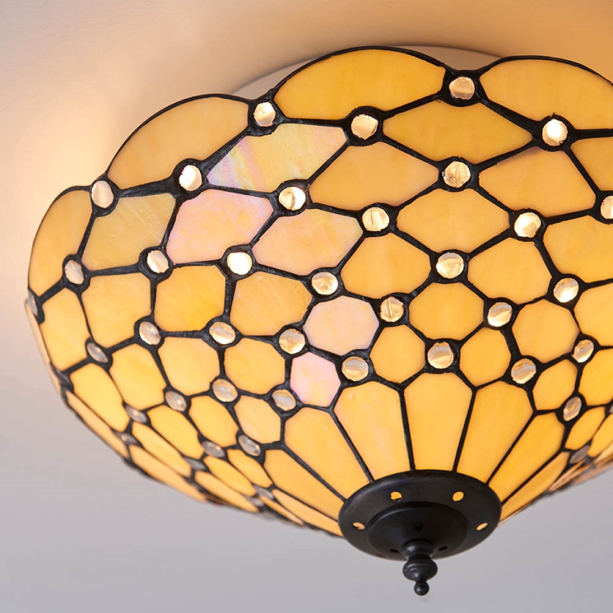 Endon 70242 - Laevalgusti PEARL 2xE27/60W/230V d. 37 cm