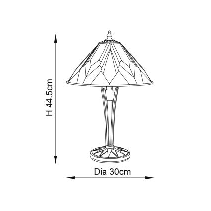 Endon 70365 - Laualamp ASTORIA 1xE14/40W/230V d. 30 cm