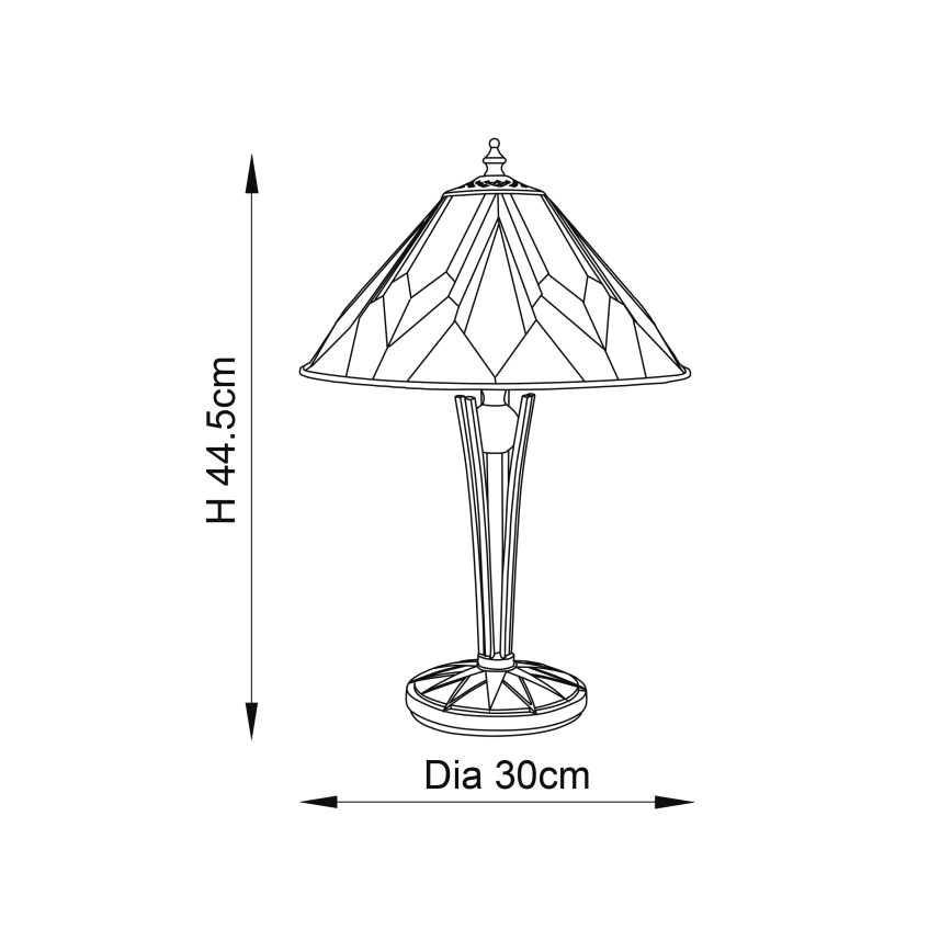 Endon 70365 - Laualamp ASTORIA 1xE14/40W/230V d. 30 cm