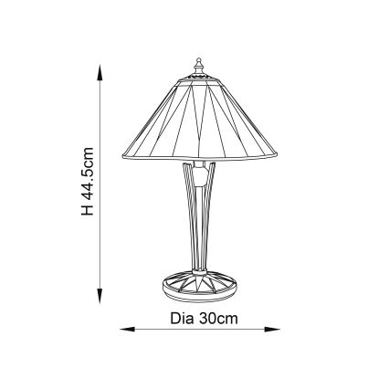 Endon 70367 - Laualamp DARK STAR 1xE14/40W/230V d. 30 cm