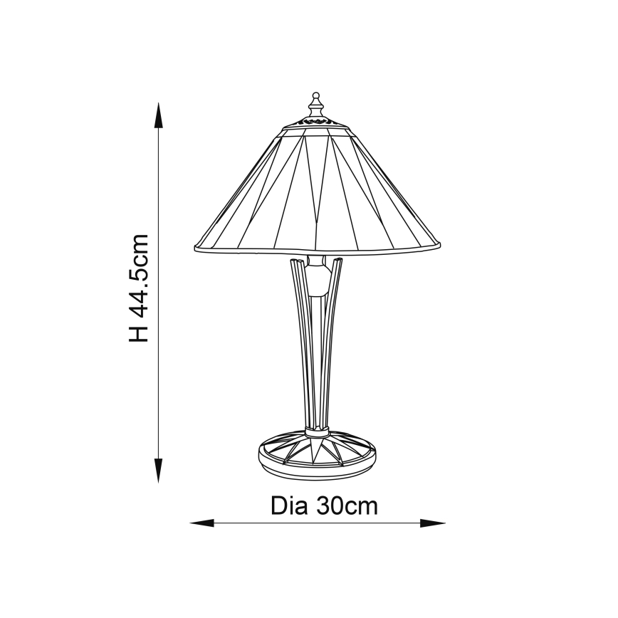 Endon 70367 - Laualamp Tiffany DARK STAR 1xE14/40W/230V Ø 30 cm