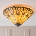 Endon 70706 - Tiffany JAMELIA laelamp 2xE27/60W/230V, läbimõõt 50 cm
