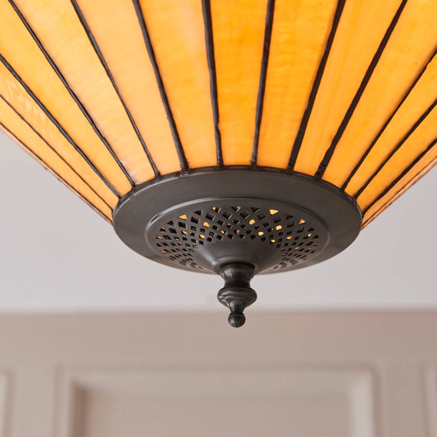 Endon 70706 - Tiffany JAMELIA laelamp 2xE27/60W/230V, läbimõõt 50 cm