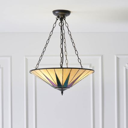 Endon 70754 - Lühter DARK STAR 3xE27/60W/230V d. 49 cm