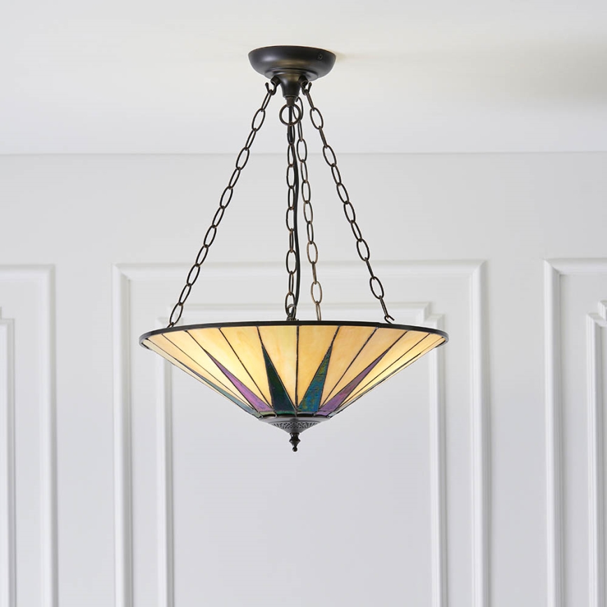 Endon 70754 - Lühter DARK STAR 3xE27/60W/230V d. 49 cm